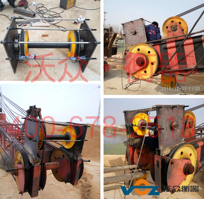 我公司塔式無功抓斗電子秤在某港口的安裝現場圖 我公司塔式無功抓斗電子秤在某港口的安裝現場圖